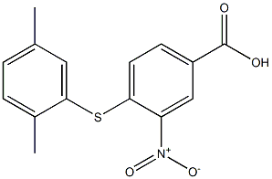 4-[(2,5-dimethylphenyl)sulfanyl]-3-nitrobenzoic acid