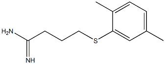 4-[(2,5-dimethylphenyl)sulfanyl]butanimidamide 结构式