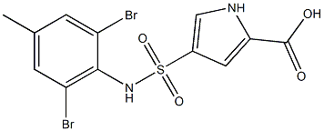 4-[(2,6-dibromo-4-methylphenyl)sulfamoyl]-1H-pyrrole-2-carboxylic acid
