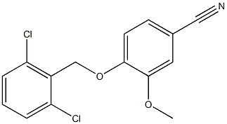 4-[(2,6-dichlorophenyl)methoxy]-3-methoxybenzonitrile 化学構造式