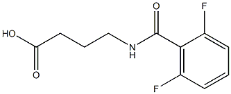 4-[(2,6-difluorophenyl)formamido]butanoic acid Struktur