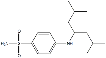 4-[(2,6-dimethylheptan-4-yl)amino]benzene-1-sulfonamide