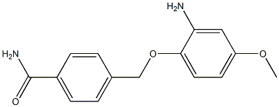 4-[(2-amino-4-methoxyphenoxy)methyl]benzamide