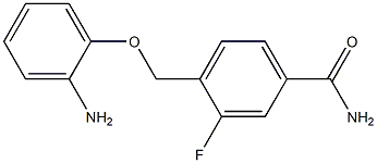 4-[(2-aminophenoxy)methyl]-3-fluorobenzamide Structure