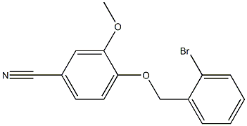 4-[(2-bromobenzyl)oxy]-3-methoxybenzonitrile Structure