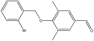 4-[(2-bromophenyl)methoxy]-3,5-dimethylbenzaldehyde Structure