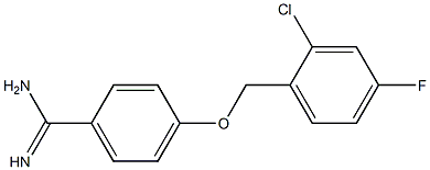 4-[(2-chloro-4-fluorobenzyl)oxy]benzenecarboximidamide Structure