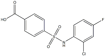  4-[(2-chloro-4-fluorophenyl)sulfamoyl]benzoic acid