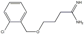 4-[(2-chlorobenzyl)oxy]butanimidamide 化学構造式