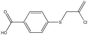 4-[(2-chloroprop-2-en-1-yl)sulfanyl]benzoic acid