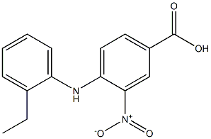 4-[(2-ethylphenyl)amino]-3-nitrobenzoic acid Structure