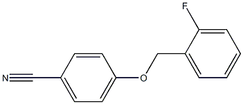 4-[(2-fluorophenyl)methoxy]benzonitrile 化学構造式