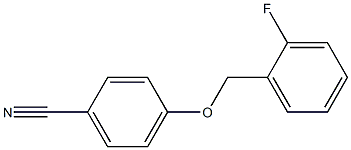 4-[(2-fluorophenyl)methoxy]benzonitrile Structure