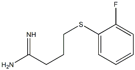 4-[(2-fluorophenyl)sulfanyl]butanimidamide Struktur