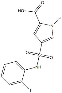 4-[(2-iodophenyl)sulfamoyl]-1-methyl-1H-pyrrole-2-carboxylic acid|