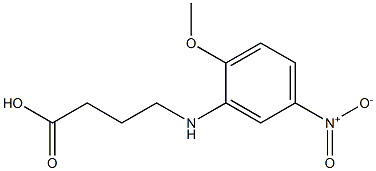 4-[(2-methoxy-5-nitrophenyl)amino]butanoic acid,,结构式