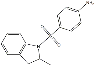 4-[(2-methyl-2,3-dihydro-1H-indole-1-)sulfonyl]aniline Structure