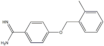 4-[(2-methylbenzyl)oxy]benzenecarboximidamide 结构式