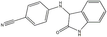 4-[(2-oxo-2,3-dihydro-1H-indol-3-yl)amino]benzonitrile Structure