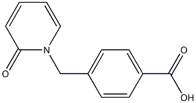 4-[(2-oxopyridin-1(2H)-yl)methyl]benzoic acid 结构式