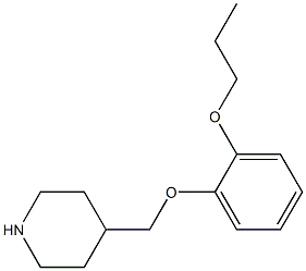 4-[(2-propoxyphenoxy)methyl]piperidine 化学構造式