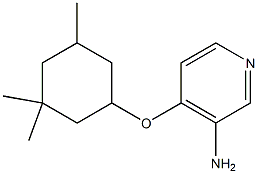 4-[(3,3,5-trimethylcyclohexyl)oxy]pyridin-3-amine 结构式