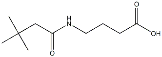 4-[(3,3-dimethylbutanoyl)amino]butanoic acid 结构式