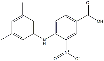 4-[(3,5-dimethylphenyl)amino]-3-nitrobenzoic acid 结构式