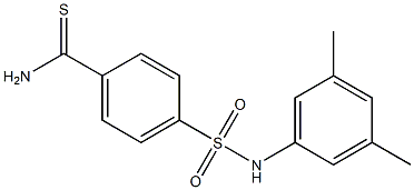 4-[(3,5-dimethylphenyl)sulfamoyl]benzene-1-carbothioamide 结构式