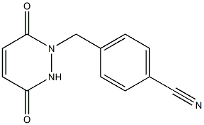 4-[(3,6-dioxo-3,6-dihydropyridazin-1(2H)-yl)methyl]benzonitrile 化学構造式