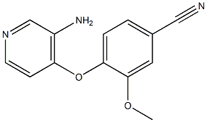 4-[(3-aminopyridin-4-yl)oxy]-3-methoxybenzonitrile 化学構造式
