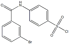 4-[(3-bromobenzene)amido]benzene-1-sulfonyl chloride,,结构式