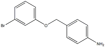 4-[(3-bromophenoxy)methyl]aniline,,结构式