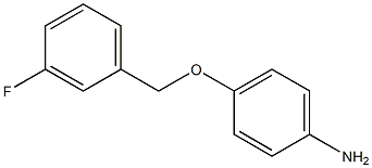 4-[(3-fluorobenzyl)oxy]aniline,,结构式