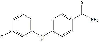 4-[(3-fluorophenyl)amino]benzene-1-carbothioamide Struktur