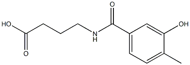 4-[(3-hydroxy-4-methylbenzoyl)amino]butanoic acid