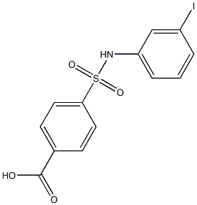 4-[(3-iodophenyl)sulfamoyl]benzoic acid Struktur
