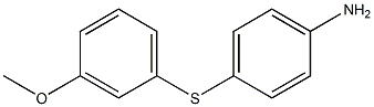 4-[(3-methoxyphenyl)sulfanyl]aniline Structure