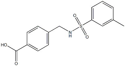 4-[(3-methylbenzene)sulfonamidomethyl]benzoic acid Structure