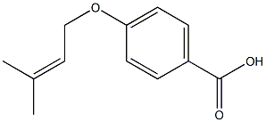 4-[(3-methylbut-2-en-1-yl)oxy]benzoic acid Structure