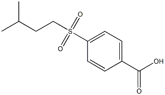 4-[(3-methylbutyl)sulfonyl]benzoic acid 结构式