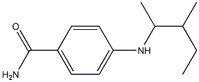 4-[(3-methylpentan-2-yl)amino]benzamide Structure