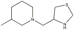 4-[(3-methylpiperidin-1-yl)methyl]-1,3-thiazolidine Structure