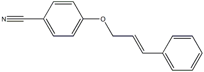 4-[(3-phenylprop-2-en-1-yl)oxy]benzonitrile Structure