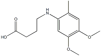 4-[(4,5-dimethoxy-2-methylphenyl)amino]butanoic acid|