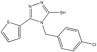 4-[(4-chlorophenyl)methyl]-5-(thiophen-2-yl)-4H-1,2,4-triazole-3-thiol