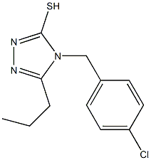 4-[(4-chlorophenyl)methyl]-5-propyl-4H-1,2,4-triazole-3-thiol|