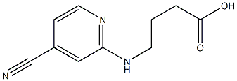 4-[(4-cyanopyridin-2-yl)amino]butanoic acid 结构式