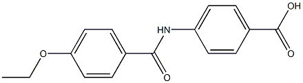 4-[(4-ethoxybenzene)amido]benzoic acid 化学構造式
