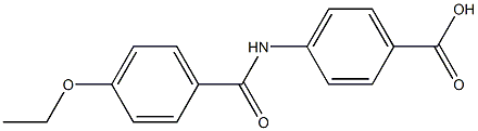 4-[(4-ethoxybenzene)amido]benzoic acid Structure